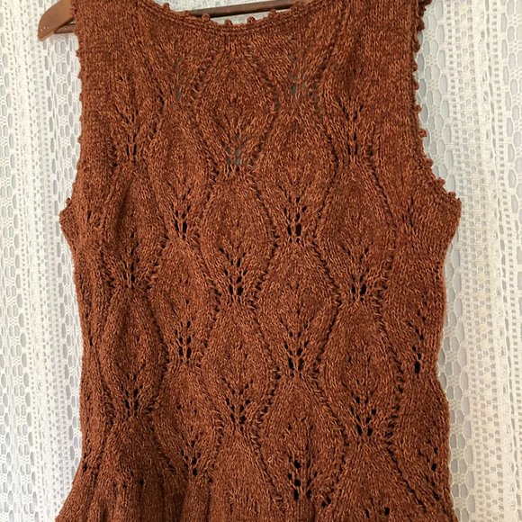 Vintage Peruvian Connection Vest 100%P ima Cotton - Picture 3 of 3